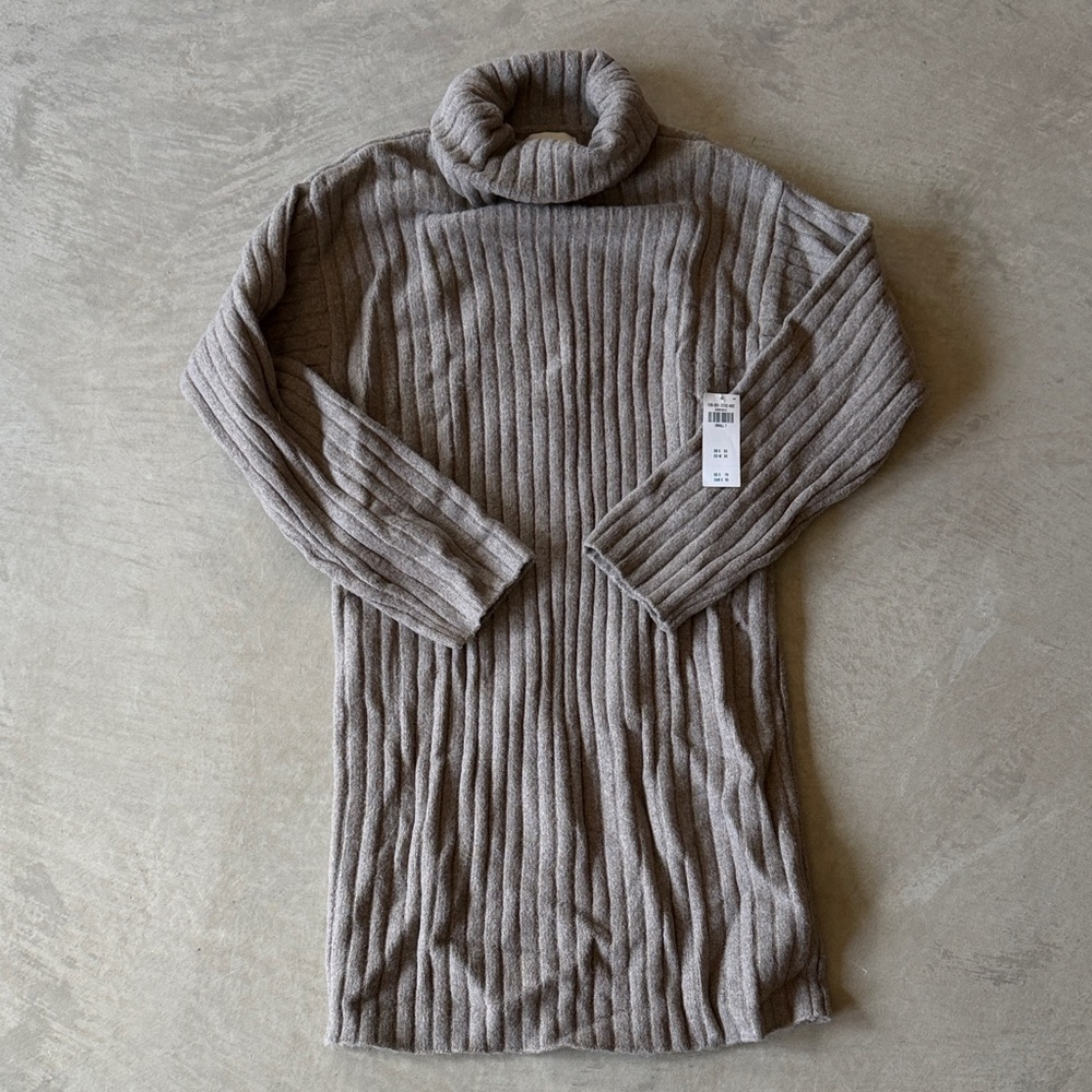 Abercrombie & Fitch Brown Sweater Dress Size S Tall NWT